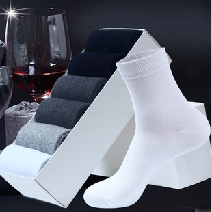 长袜子男士 纯棉100%全棉诸暨薄防脚气官方旗舰店无缝满300减50