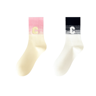 长袜子女款中筒秋冬纯棉运动防臭2025新款配鲨鱼女士初中女童儿童