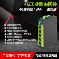 Doonink品牌4G工业级无线路由器网关插卡CPE三网通联网远程监控RS232/485