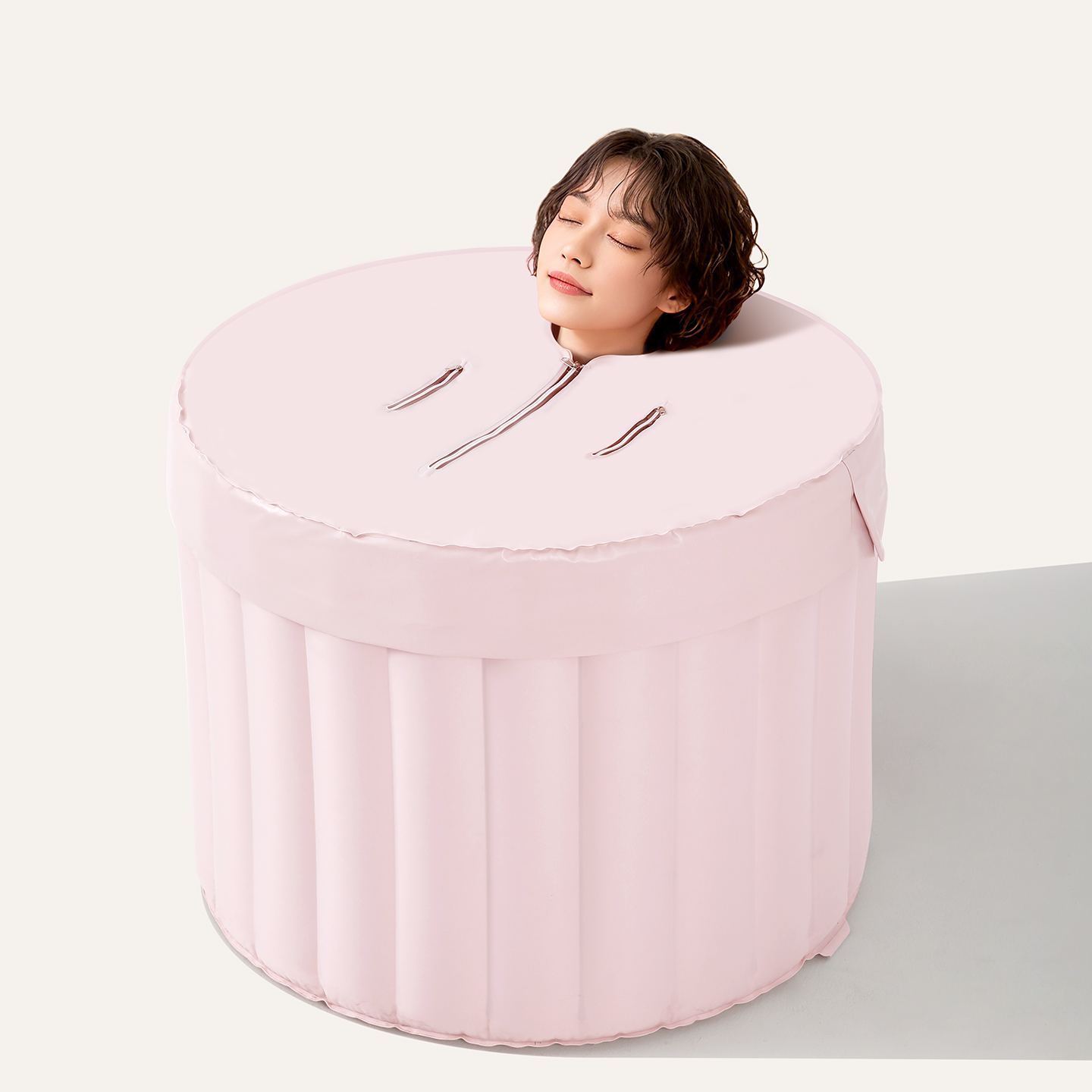 三层锁温充气浴桶，一键充气