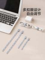 Elastic silicone rubber cable ties, reusable loose fasteners, fixed clips, cable management straps, and adjustable cable binding straps thumbnail 6