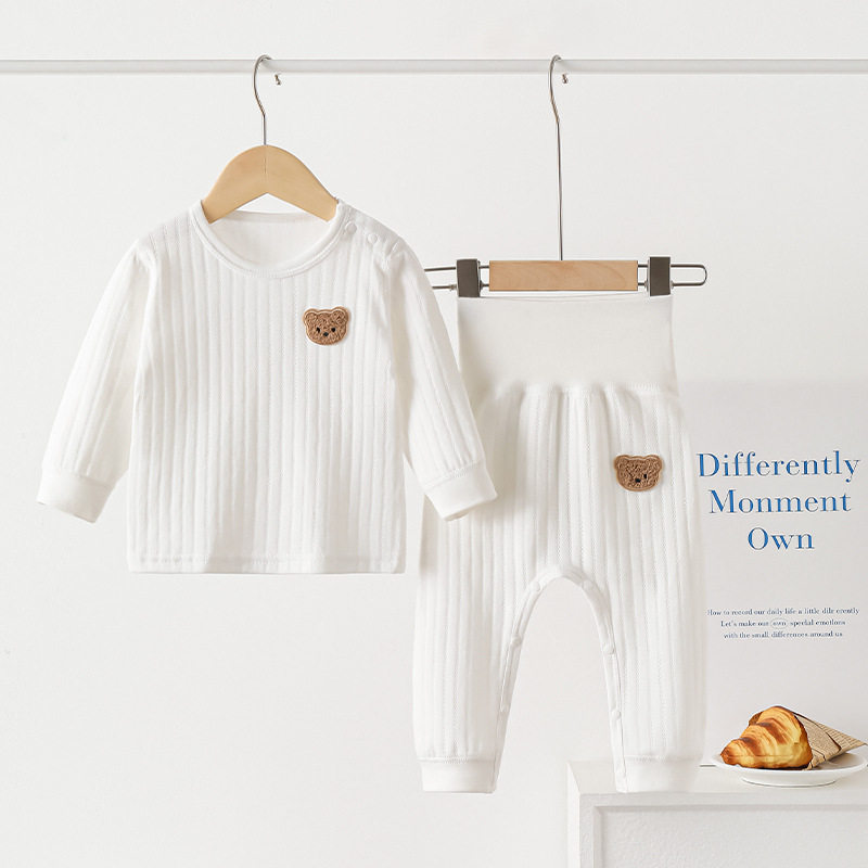 婴儿纯棉秋衣套装免脱分体高腰护肚宝宝春秋a类无骨内衣家居服套,童装/婴儿装/亲子装,家居服套装,淘宝优惠券,粉丝福利购,淘宝优惠卷