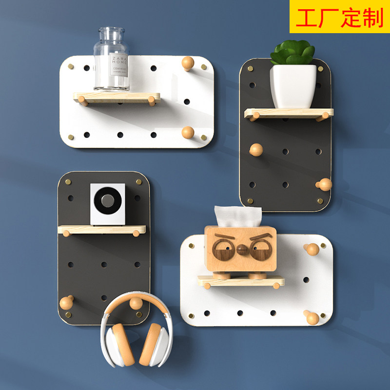 墙面厨房展示洞洞板收纳架定制图片