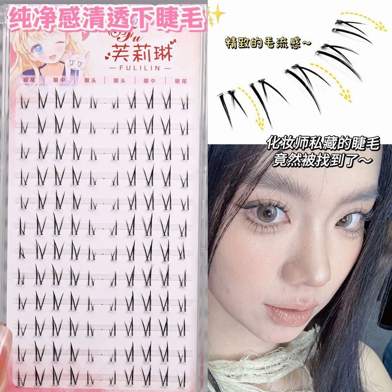 被问了N 遍的毛流感下睫毛!芙莉琳上镜单簇朵漫画浓密隐形簇细梗
