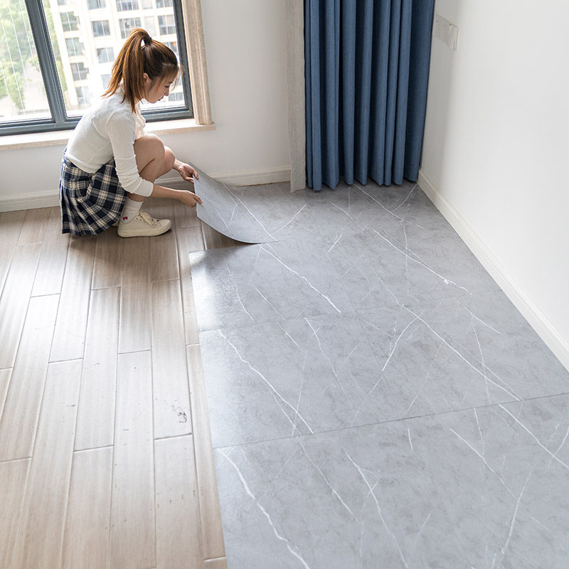 3d地板贴厨房地板砖自粘家用卧室卫生间地板革防水地面翻新贴网红