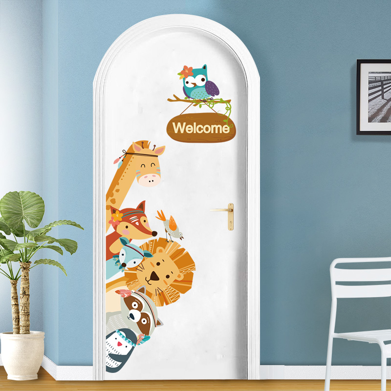 卡通幼儿园环创材料墙面装饰门贴教室装饰贴纸墙贴画儿童房间布置