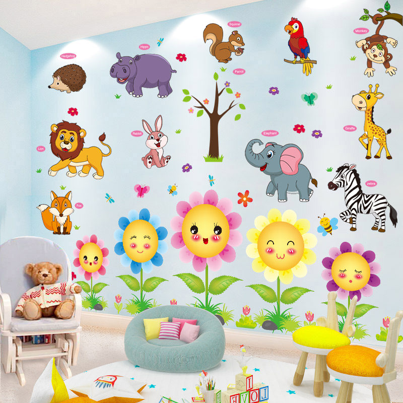 卡通墙贴纸儿童房幼儿园教室主题墙面装饰环境布置材料小图案贴画,家居饰品,软装墙贴,淘宝优惠券,粉丝福利购,淘宝优惠卷