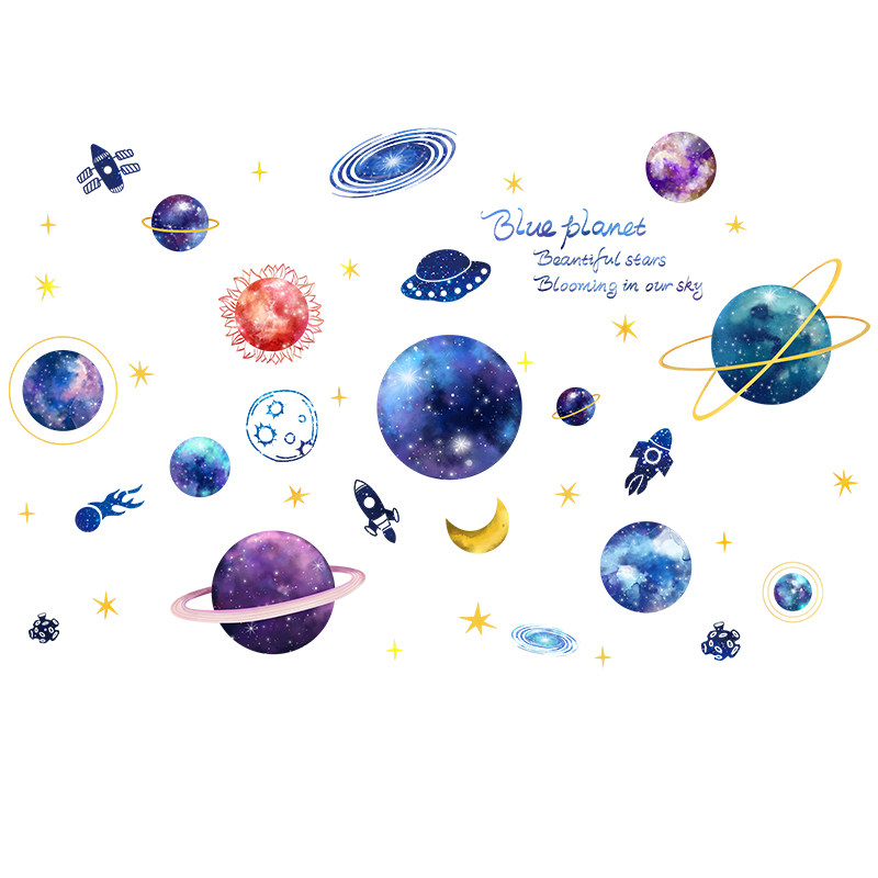 房顶装饰屋顶天花板卡通墙顶贴纸墙贴画儿童房自粘卧室3d立体创意,家居饰品,软装墙贴,淘宝优惠券,粉丝福利购,淘宝优惠卷