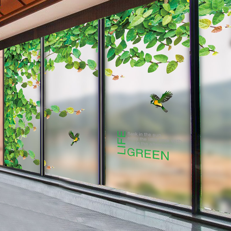 客厅窗户阳台玻璃门装饰贴纸电视背景墙贴画防水壁纸自粘个性创意