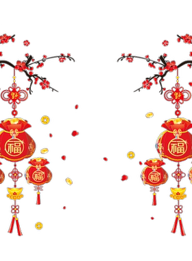 2026新年中国风客厅装饰年画贴纸