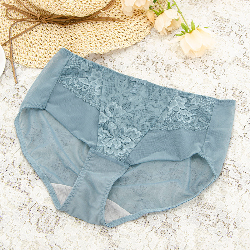 绯格贝缇网纱性感内裤g3399提臀中腰平角女士短裤g4523 4524配套