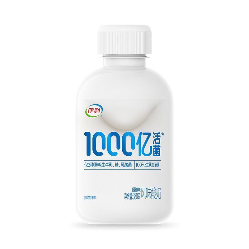 新日期伊利1000亿活菌酸奶380g*2瓶装原味酸奶风味发酵乳低温酸奶