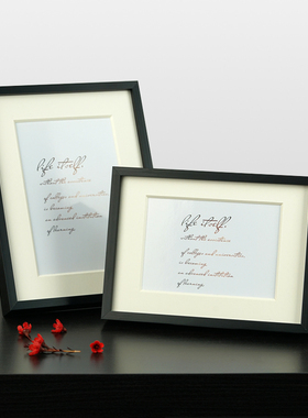 金属相框摆台高级感67810七寸全家福儿童打印洗照片做成框可挂墙