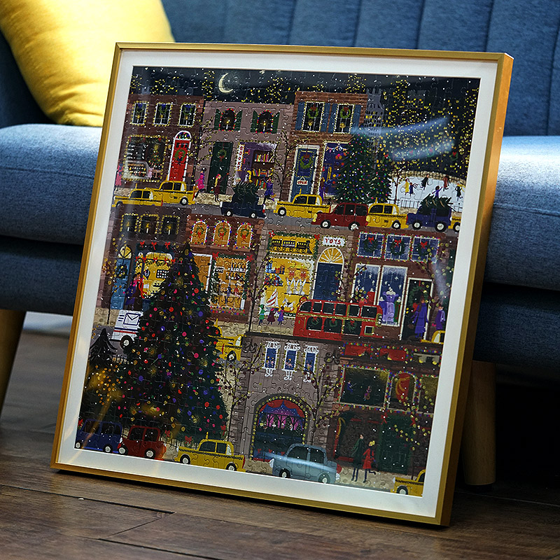 申佳铝合金冬灯拼图画框