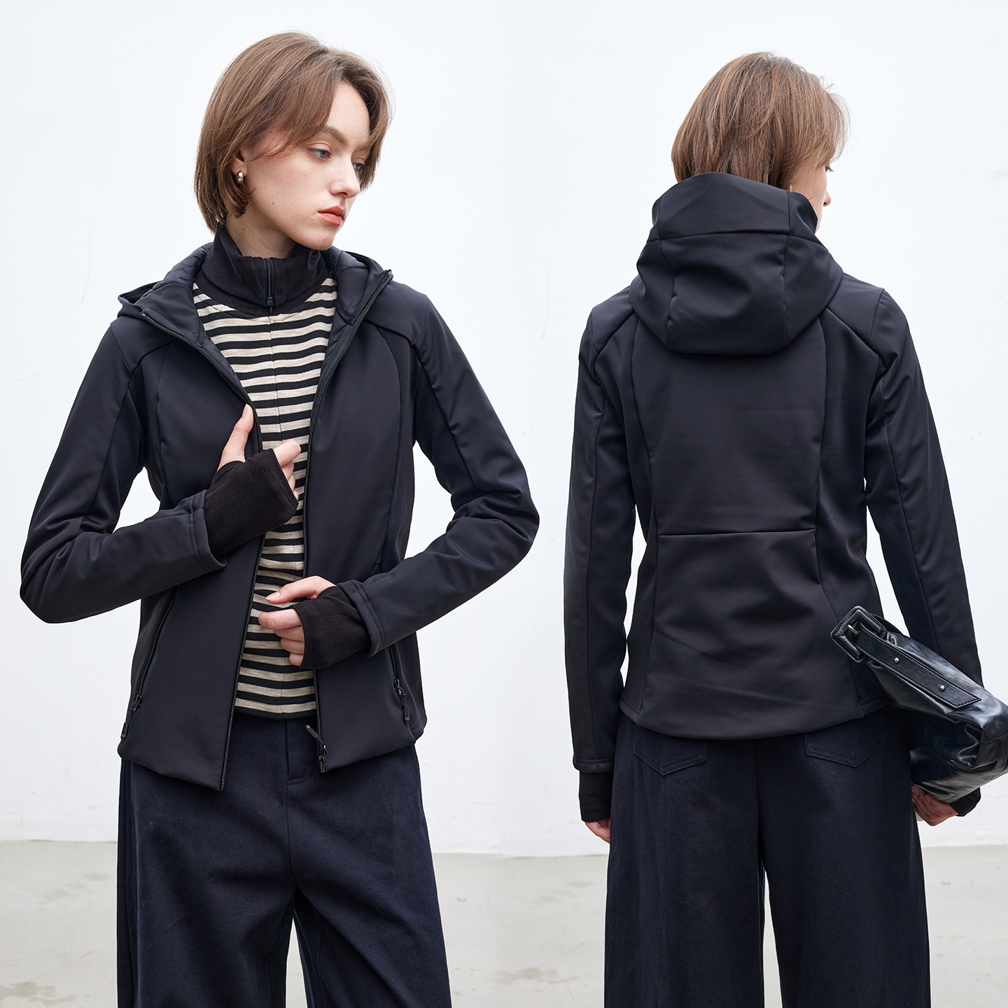 波兰进口95白鸭绒冲锋衣羽绒服