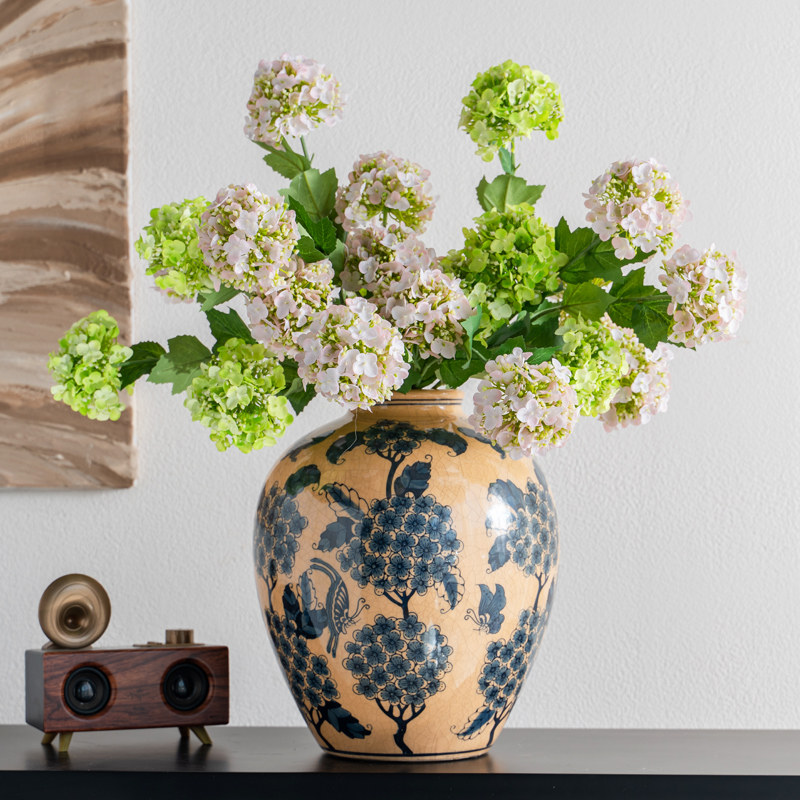 假花仿真绣球花手感保湿绢花客厅摆件电视柜装饰婚庆餐桌插花花艺,家居饰品,仿真花/假花,淘宝优惠券,粉丝福利购,淘宝优惠卷