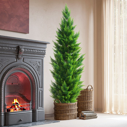 大型仿真绿植盆栽柏树松树圣诞树