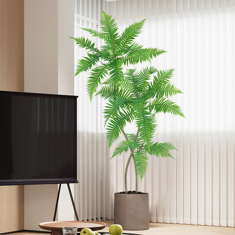 仿真绿植客厅假植物盆栽蓝花楹