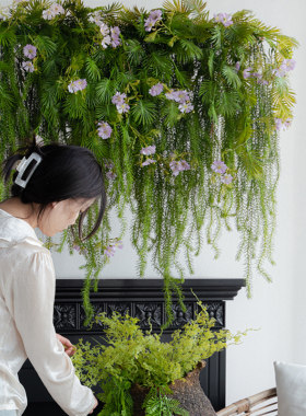 仿真花假花垂吊植物室内装饰壁挂