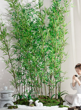 仿真植物竹子室内外落地禅意装饰