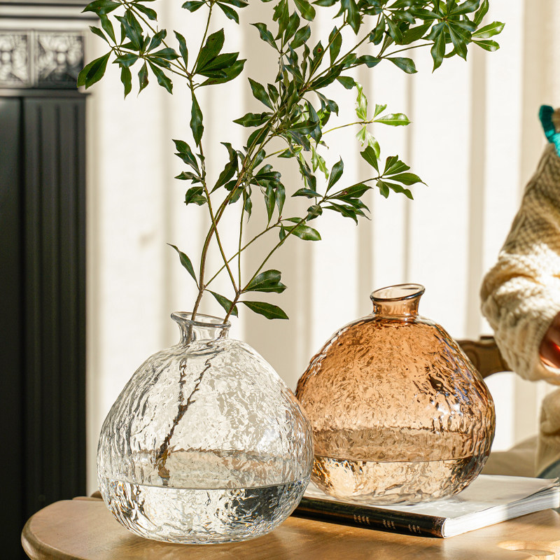 轻奢高级感花瓶摆件客厅插花透明玻璃水培马醉木吊钟家居日式花器,家居饰品,花瓶,淘宝优惠券,粉丝福利购,淘宝优惠卷