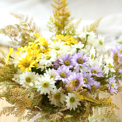 七茉仿真小秋菊复古田园欧式雏菊