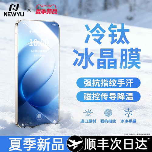 德国AR冷钛冰晶膜Newyu适用iQOO