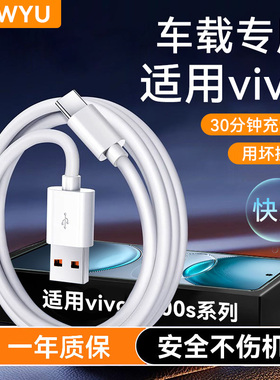 Type-c数据线6A快充适用vivoX100s车载tpyec充电线 Y52sX60/S15超级闪充usb安卓手机typc加长carplay专用平板