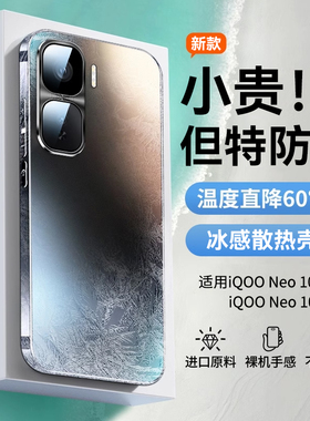 适用iqooneo10pro手机壳新款Neo10保护套neo9超薄磨砂neo9pro散热防摔高级感爱酷镜头全包硬外壳简约男防爆女