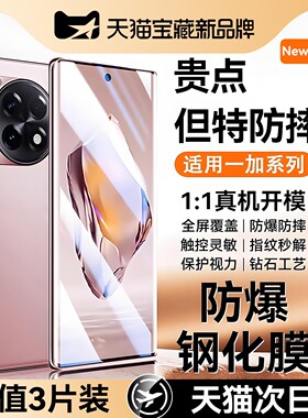 Newyu适用一加ace3钢化膜ace6T一加15OPPO手机膜2pro新款12全11屏v10防窥por陶瓷oneplus9水凝全胶防摔保护贴