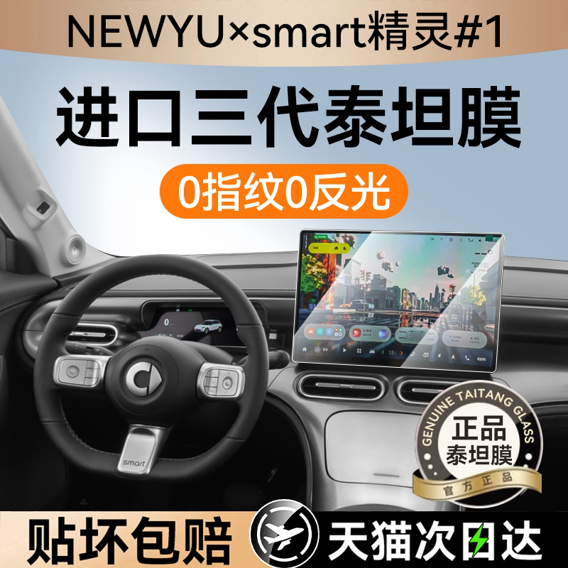 NEWYU适用smart精灵#1屏幕钢化膜