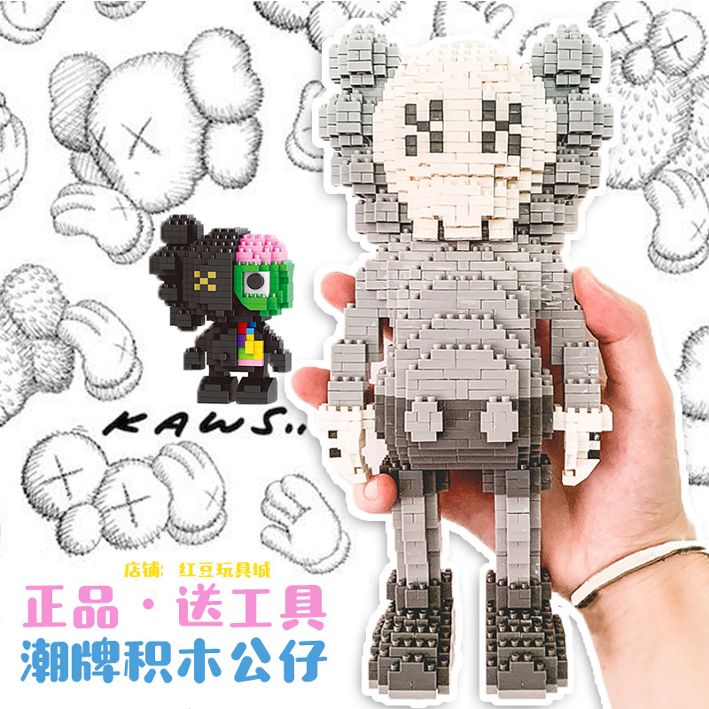 芝麻街公仔摆件钻石微型创意玩具