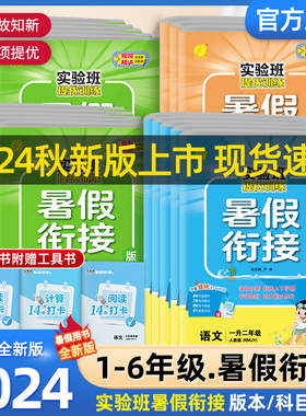 2024秋新版实验班暑假衔接提优训练语文数学英语人教版春雨教育小学一升二升三四五六年级暑假作业同步训练复习预习升学练习册必刷