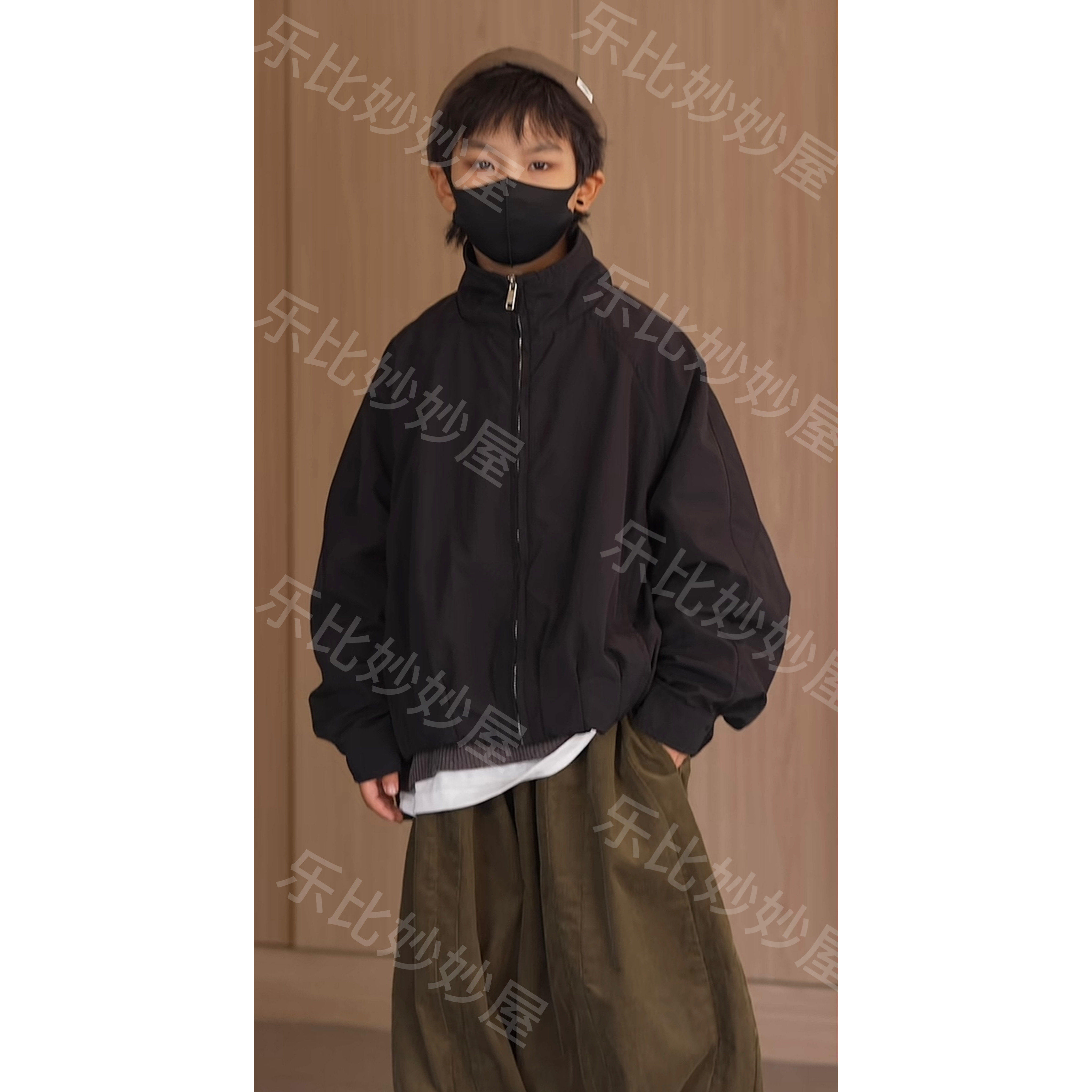 刘刘妈&26年秋冬新款加棉男童休闲宽松立领外套休闲百搭痞帅