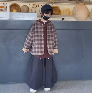 【刘刘妈】2025亲子装春秋新款卡通毛衣时尚裤子休闲百搭简约