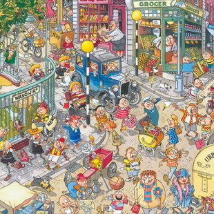 jumbo悬疑系列1000片进口拼图 孩子玩耍