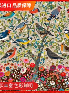 特价现货EEBOO 美国进口拼图 鸟的家 1000片益智玩具成人方形