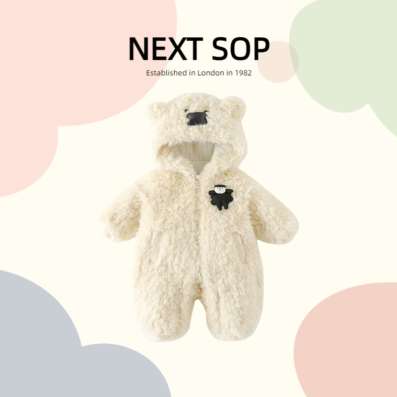 英国NEXT女宝宝加厚超萌可爱连帽