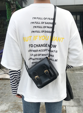 chic韩国ins超火迷你斜挎单肩包 复古小剑桥包男女时尚潮百搭休闲