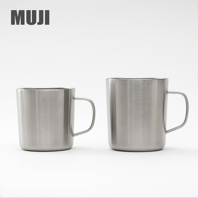 MUJI不锈钢简约喝水马克杯保温杯