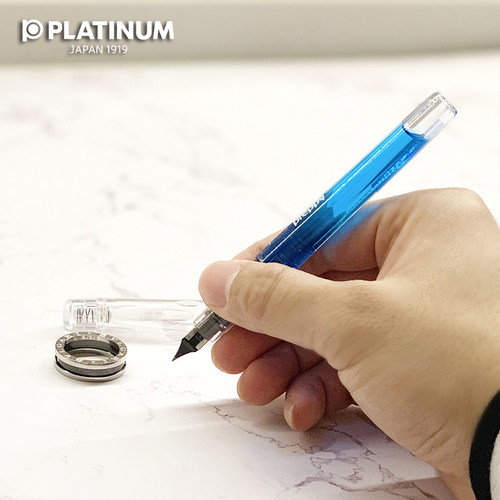 日本白金PSQC-400透明学生钢笔