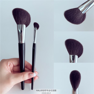 升级羊毛版镰刀形修容刷鼻影刷斜头腮红刷半扇形侧影刷化妆刷