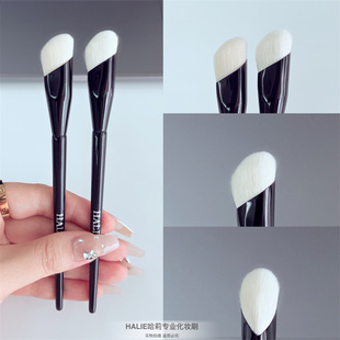 新品黑色水滴形遮瑕刷斜头眼下高光刷面中提亮化妆刷鼻影刷修容刷