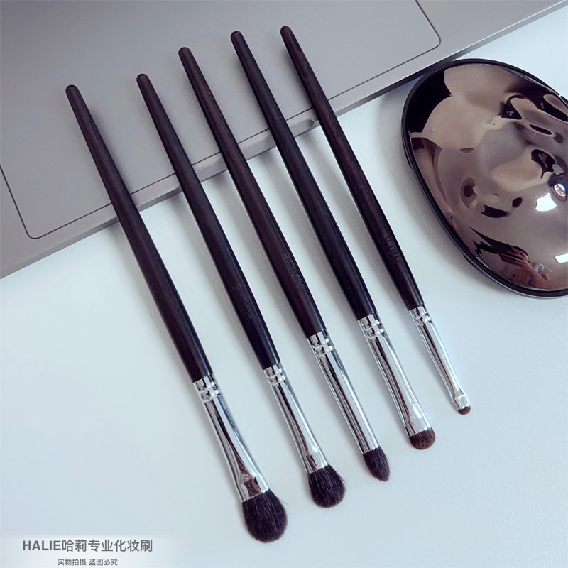 化妆师高档羊毛眼影刷五支专业鼻影刷眼线刷真毛小号卧蚕刷细节刷