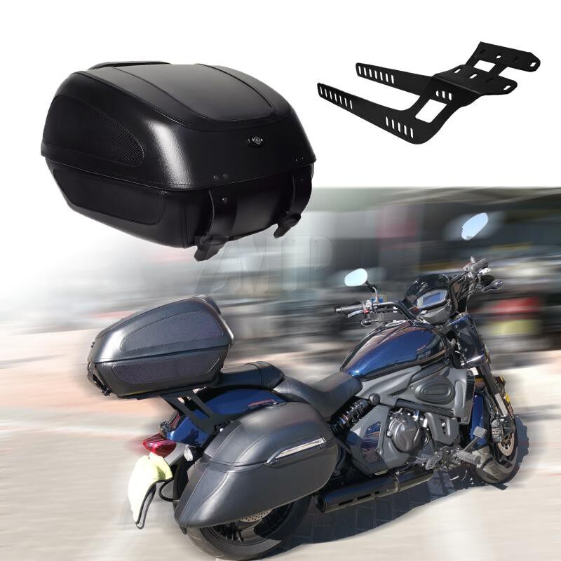 适用川崎小火神650摩枭500摩枭650摩托车尾箱摩托车后备箱皮箱