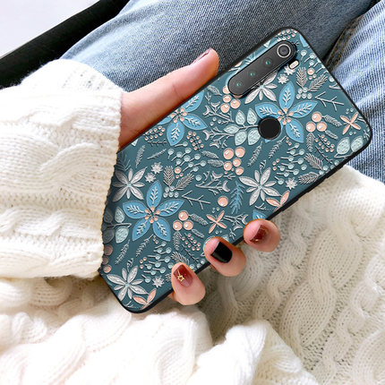 立体浮雕绿庭适用于小米红米note8pro手机壳硅胶redminote套5Plus女k20软壳潮牌redmik男尊享版redmi7外壳por