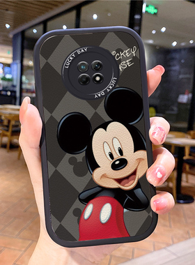 米奇小羊皮适用华为畅享20plus手机壳Z20se女20pro新款畅想10e男套40防摔nova11畅亨9P网红90小众mate60潮牌