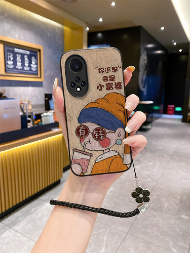 软壳华为带挂绳时尚潮流nova98