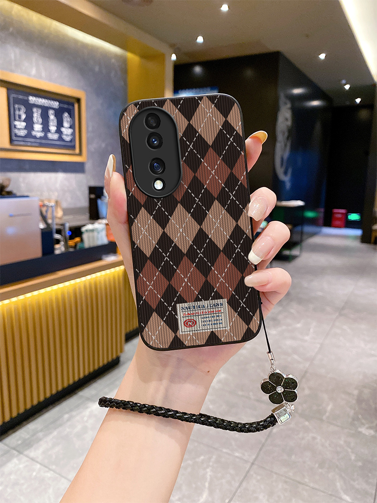 2024菱格适用华荣耀90pro手机壳honor20s新款5G女60青春ryao80小众70pr0男magic5防摔h0n0r50se爆款华为网红