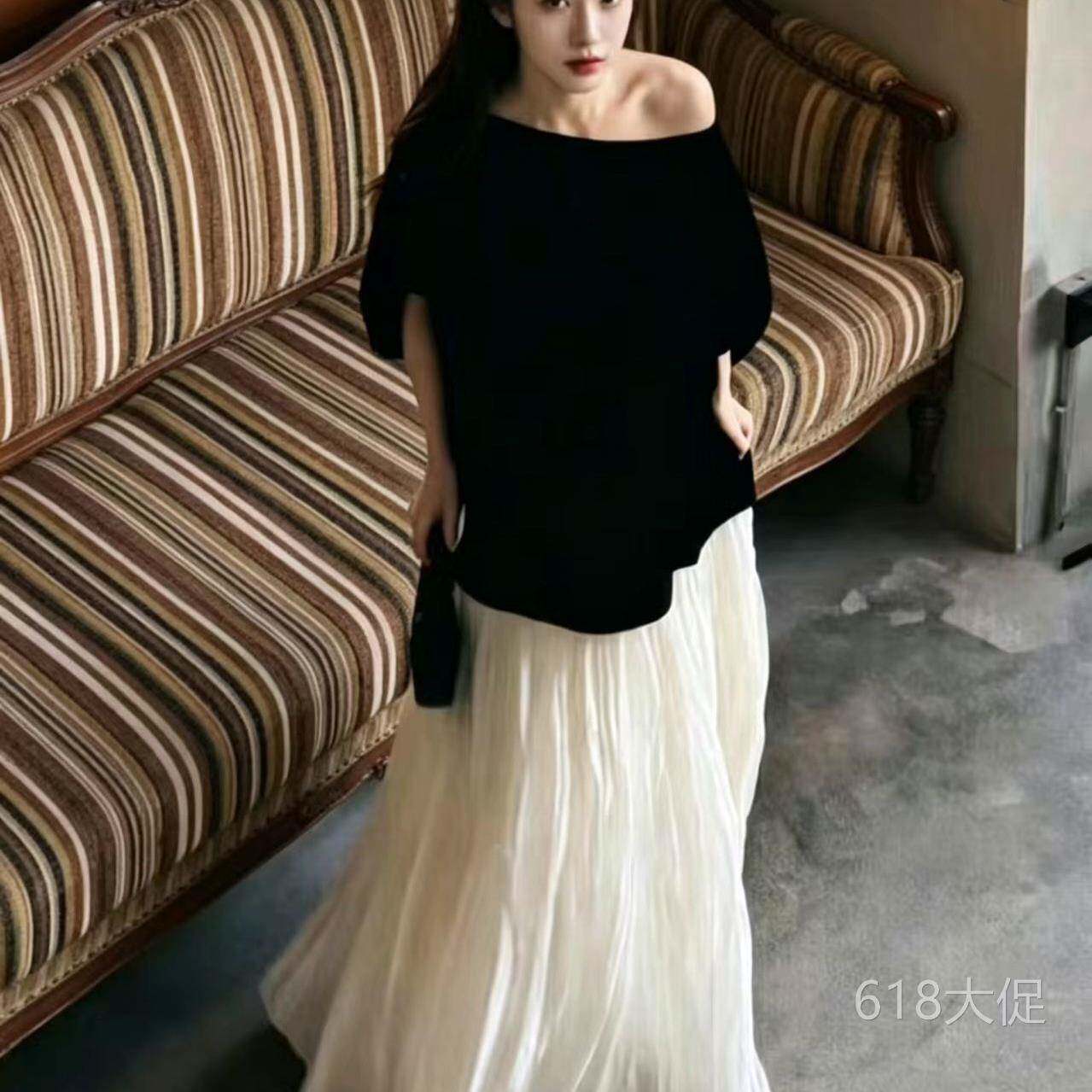 2026春夏超火韩版女装悬风设计感绝美半身裙蓬蓬超仙高级百褶长裙